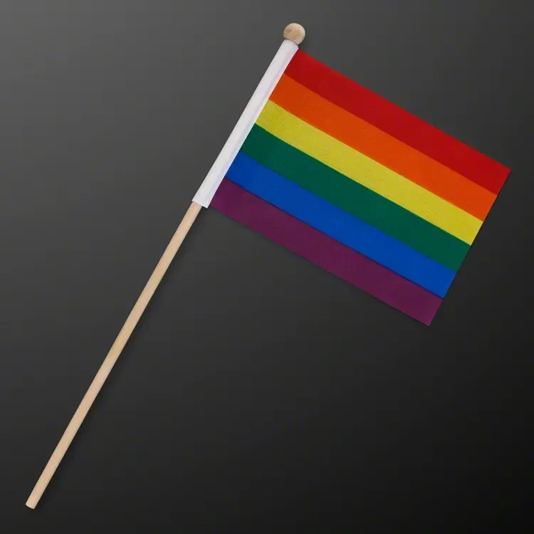 5.5" x 4" Pride or USA Flag on a Stick (NON-Light Up) — view 2