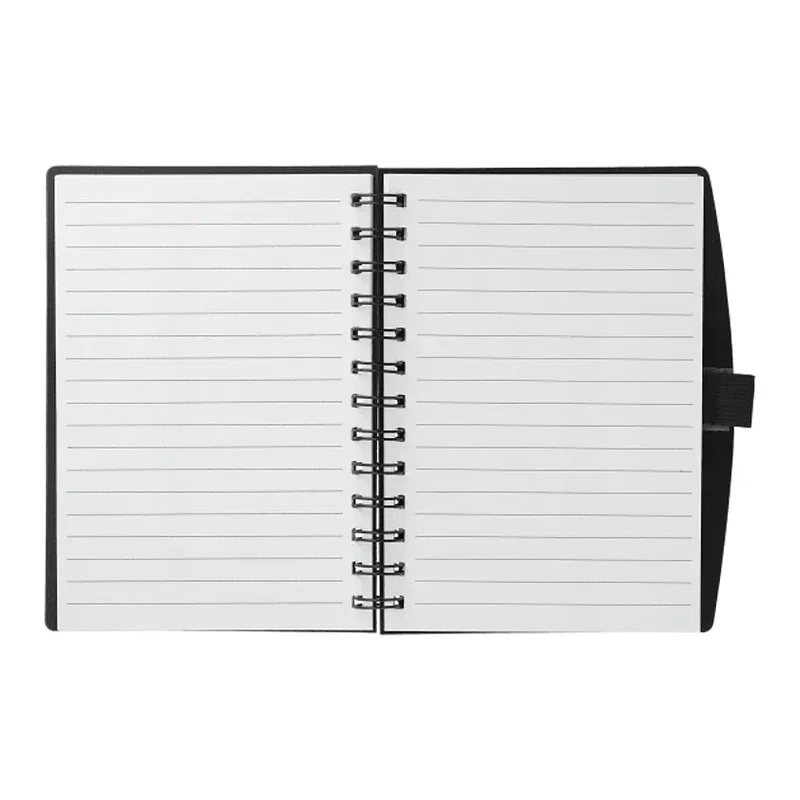 Custom Spiral Notebook with Pen Loop - 5.5" x 7" — view 2