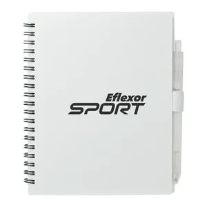 5.5” x 7” FSC® Recycled Spiral Notebook w/ RPET Pen