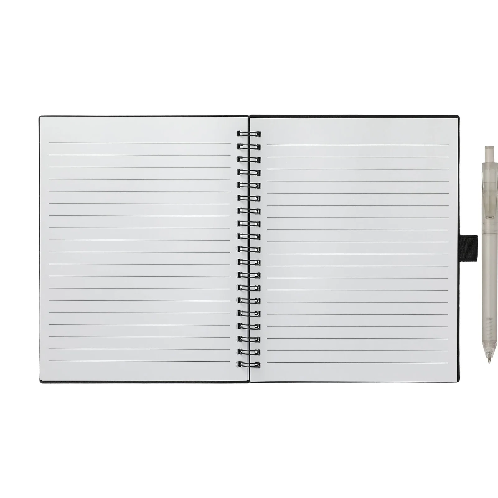 5.5” x 7” FSC® Recycled Spiral Notebook w/ RPET Pen — view 33