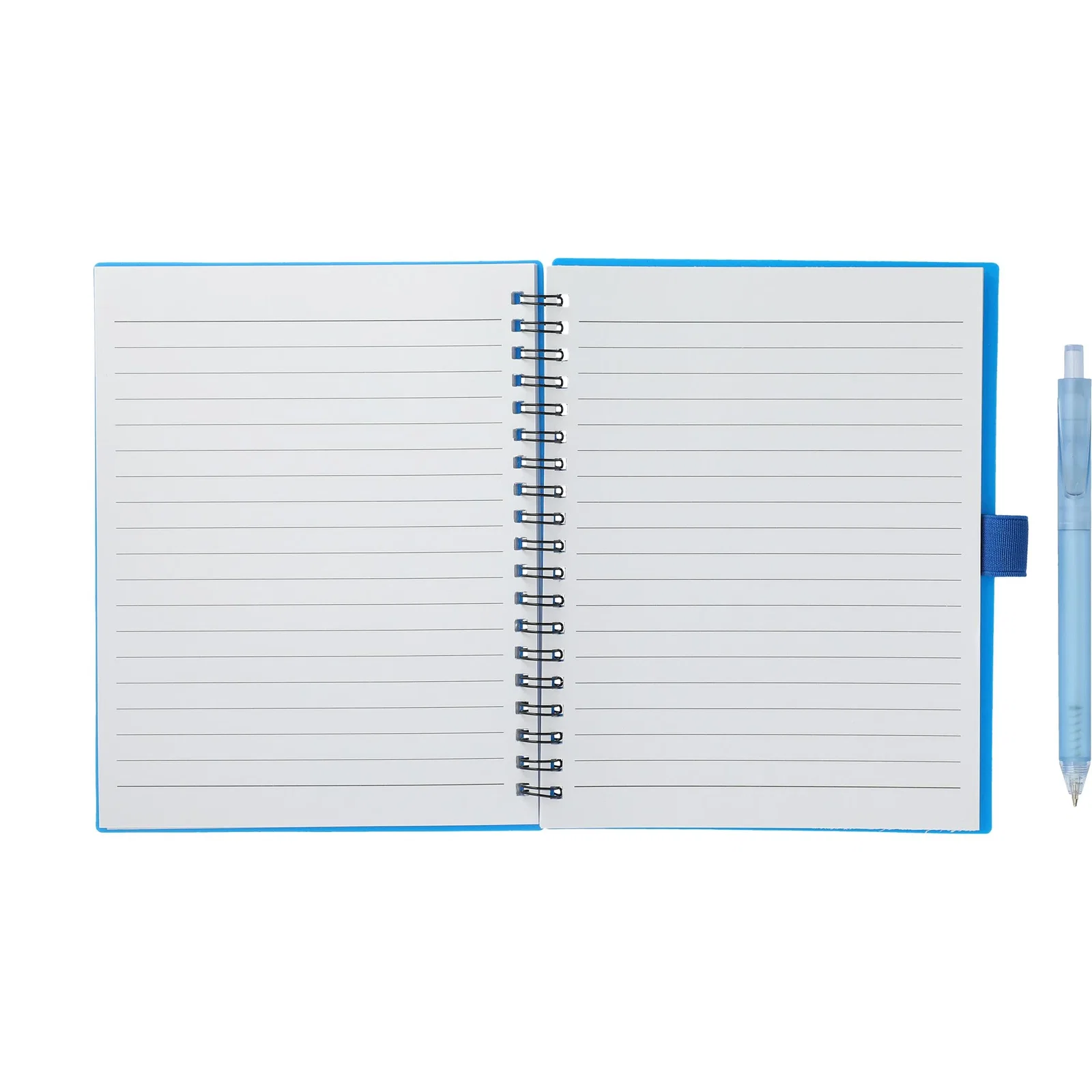 5.5” x 7” FSC® Recycled Spiral Notebook w/ RPET Pen — view 39