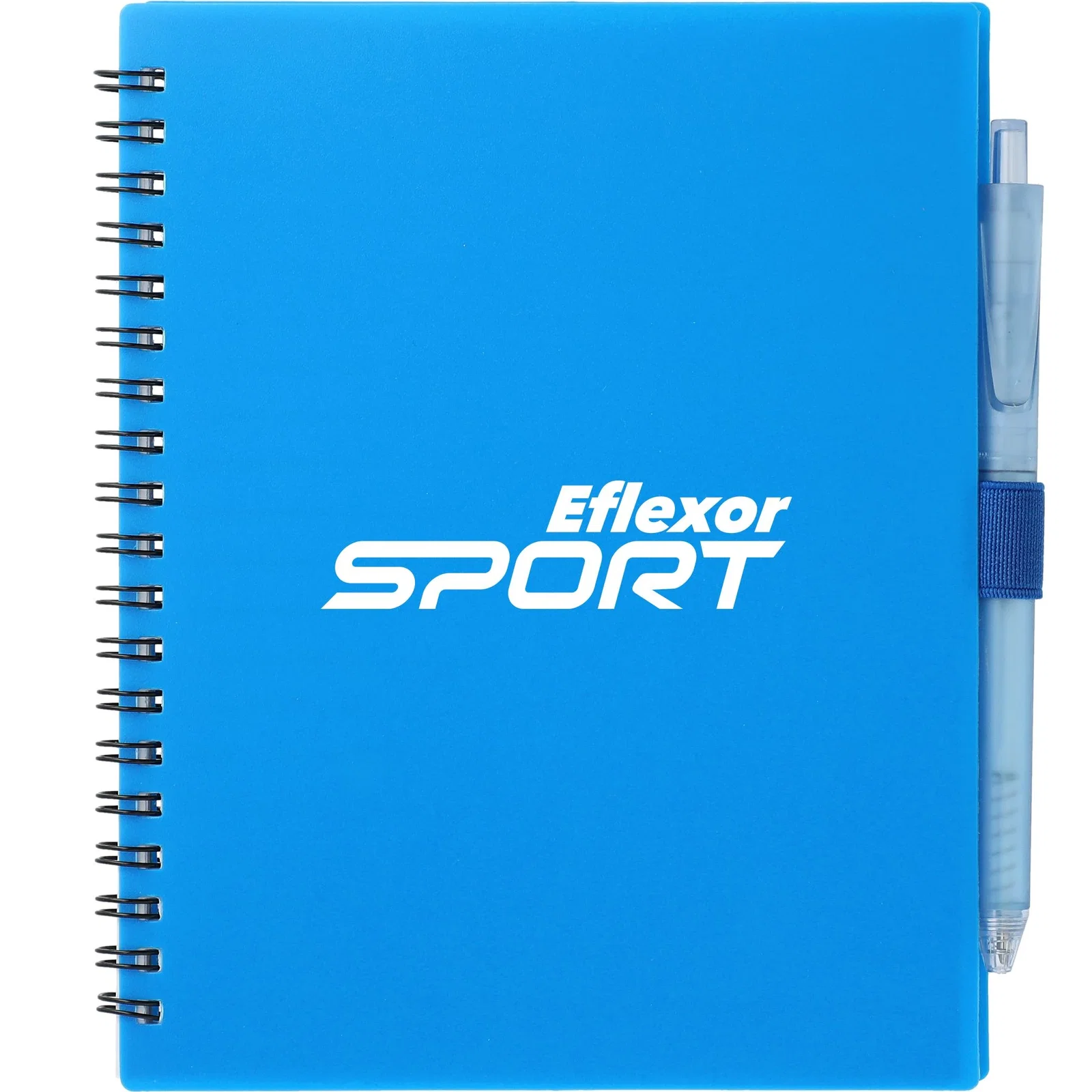5.5” x 7” FSC® Recycled Spiral Notebook w/ RPET Pen — view 45