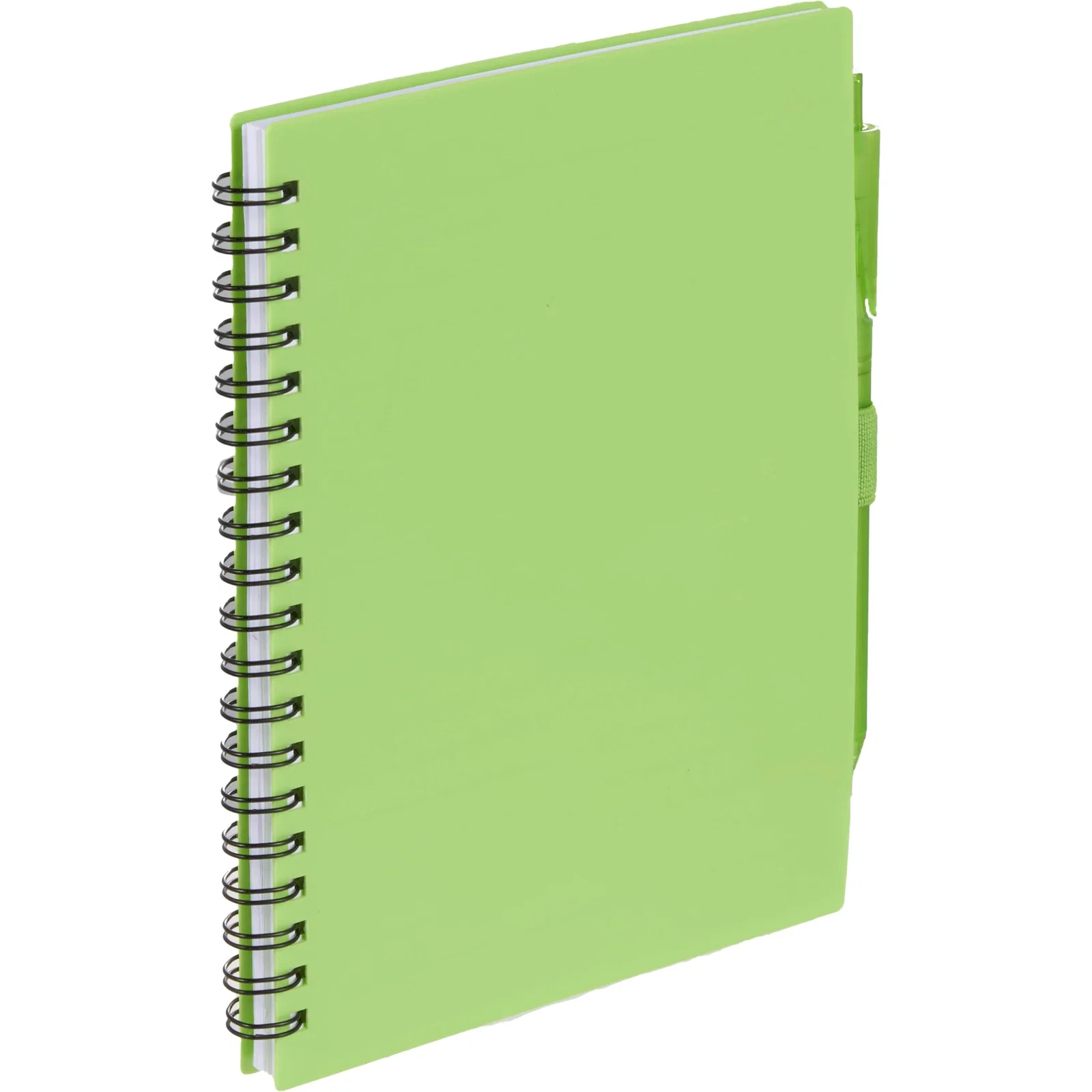 5.5” x 7” FSC® Recycled Spiral Notebook w/ RPET Pen — view 46