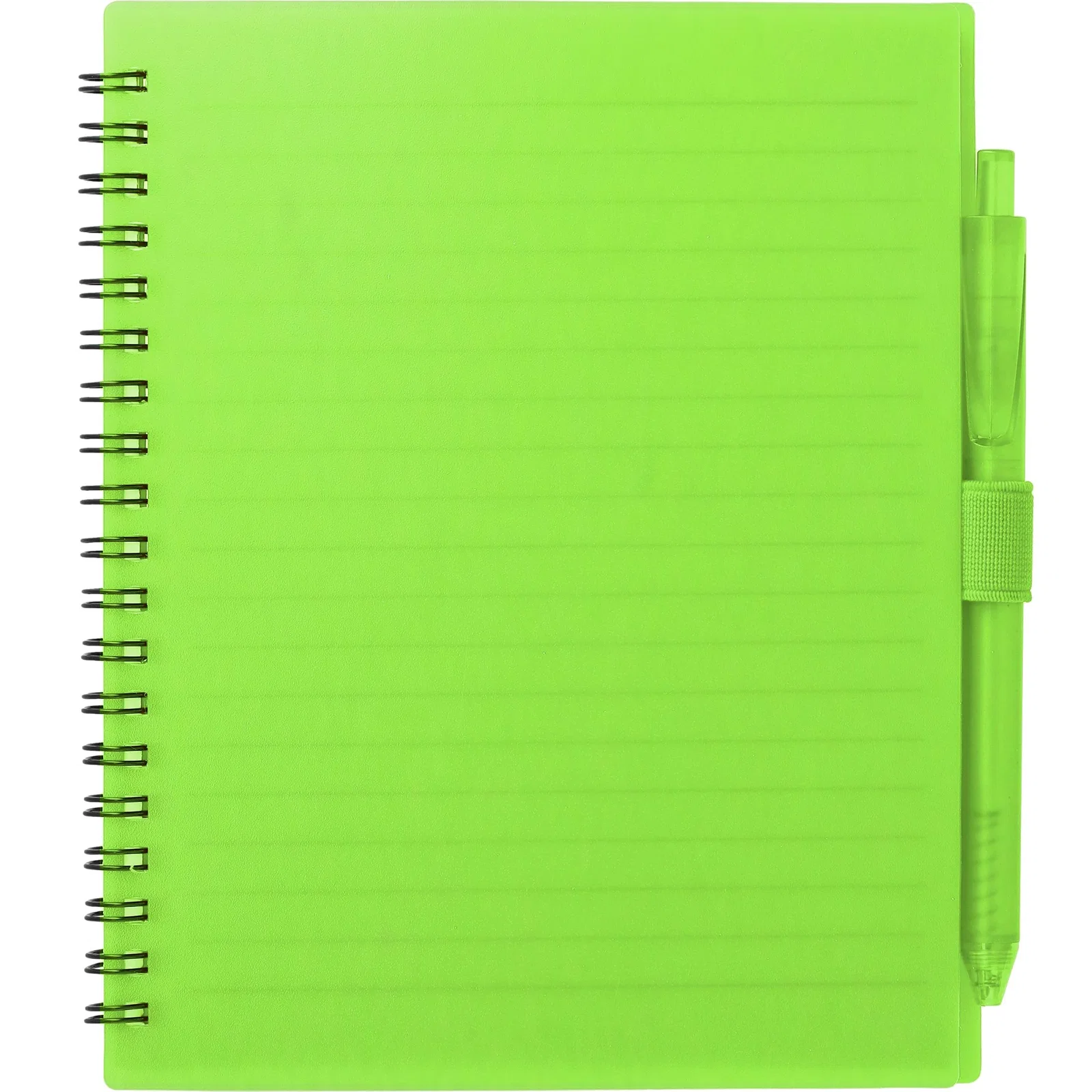 5.5” x 7” FSC® Recycled Spiral Notebook w/ RPET Pen — view 47