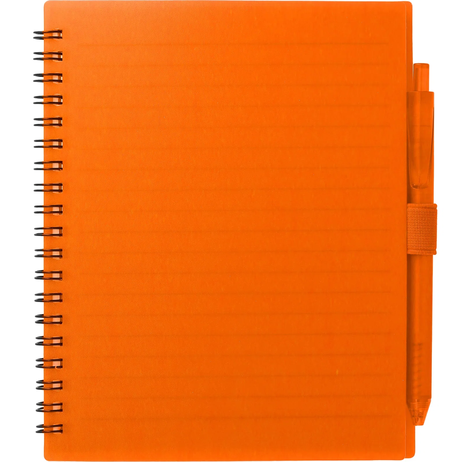 5.5” x 7” FSC® Recycled Spiral Notebook w/ RPET Pen — view 49