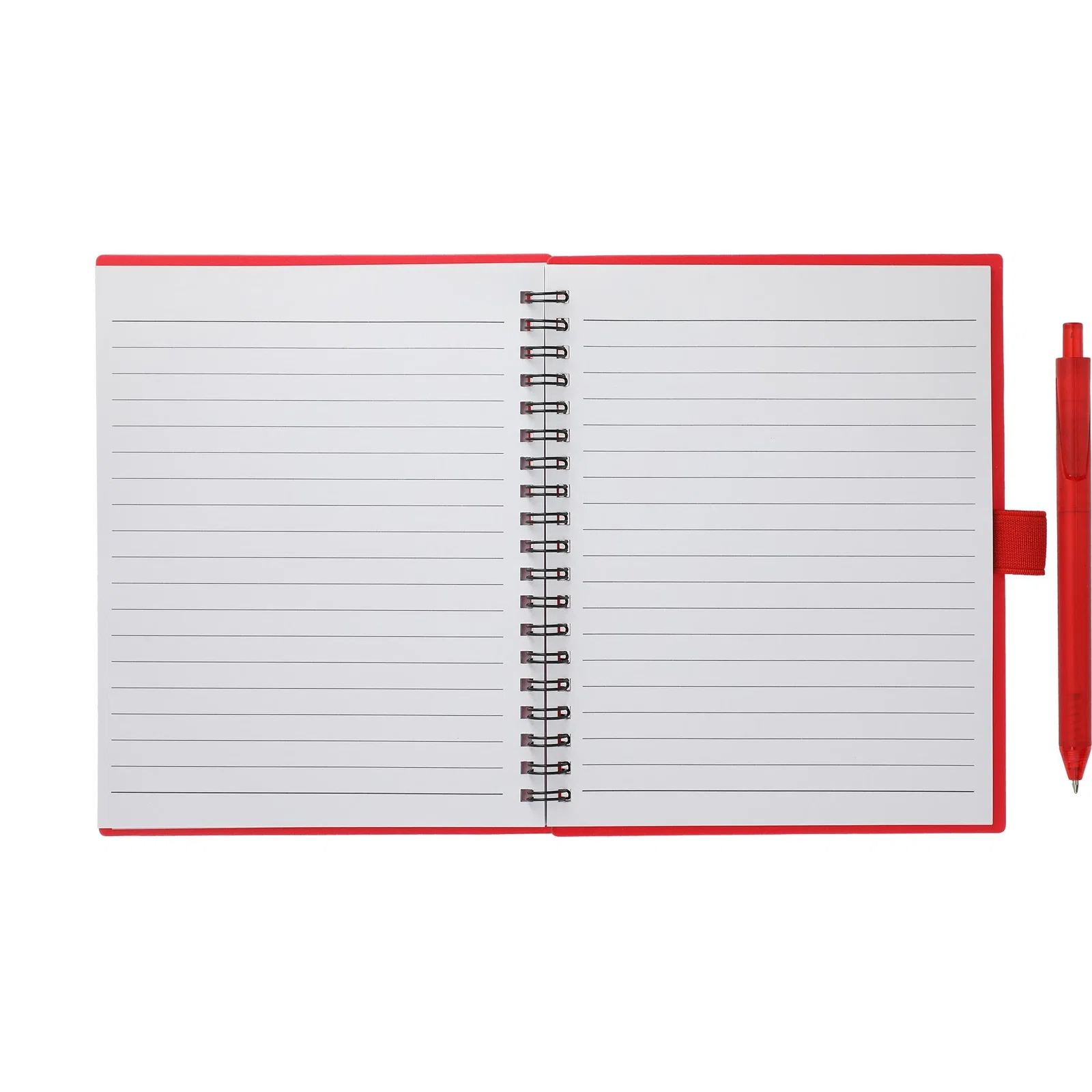 5.5” x 7” FSC® Recycled Spiral Notebook w/ RPET Pen — view 55
