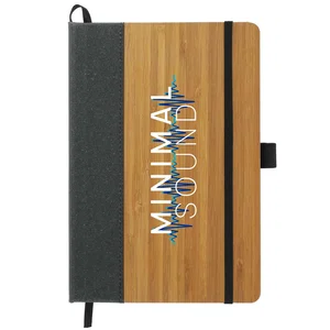 5.5" x 8.5" Bamboo Bound JournalBook with Leather Accent