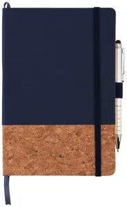 5.5" x 8.5" Lucca Cork Hard Bound JournalBook, Polyurethane