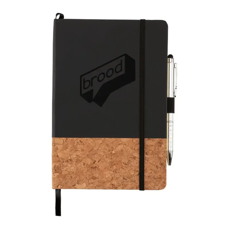 Personalized Lucca Cork Hard Bound JournalBook - 5.5" x 8.5" — view 2