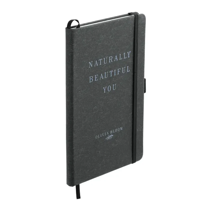 Custom Eco-Friendly Leather Bound JournalBook - 5.5"X8.5" — view 5