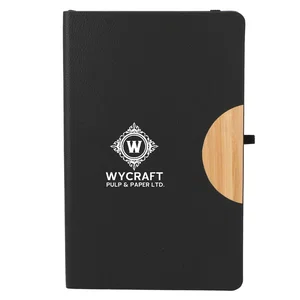 5.5" x 8.5" Kaya Recycled Polyurethane Journal with Bamboo Accent