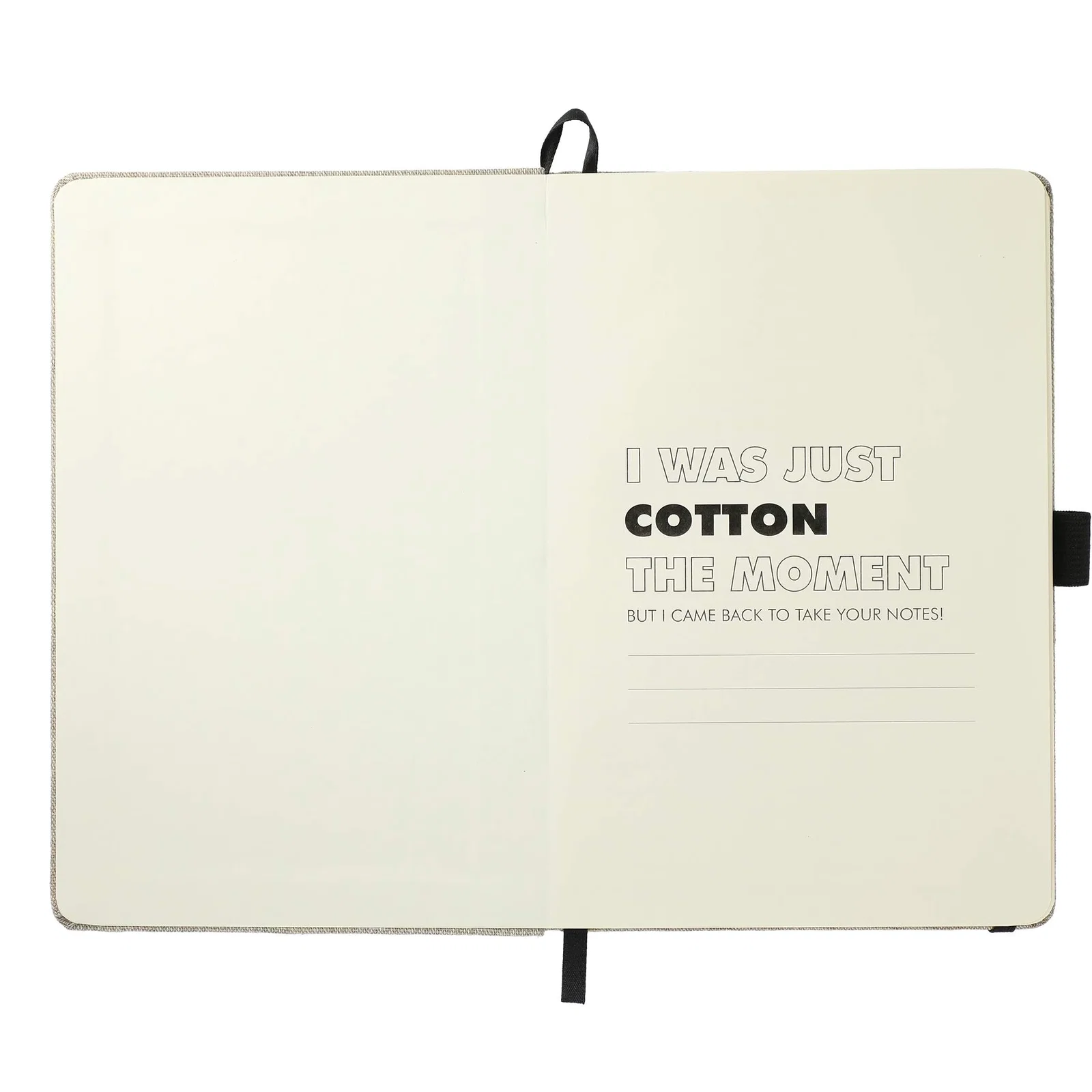 Custom Recycled Cotton Bound JournalBook - 5.5" x 8.5" — view 11
