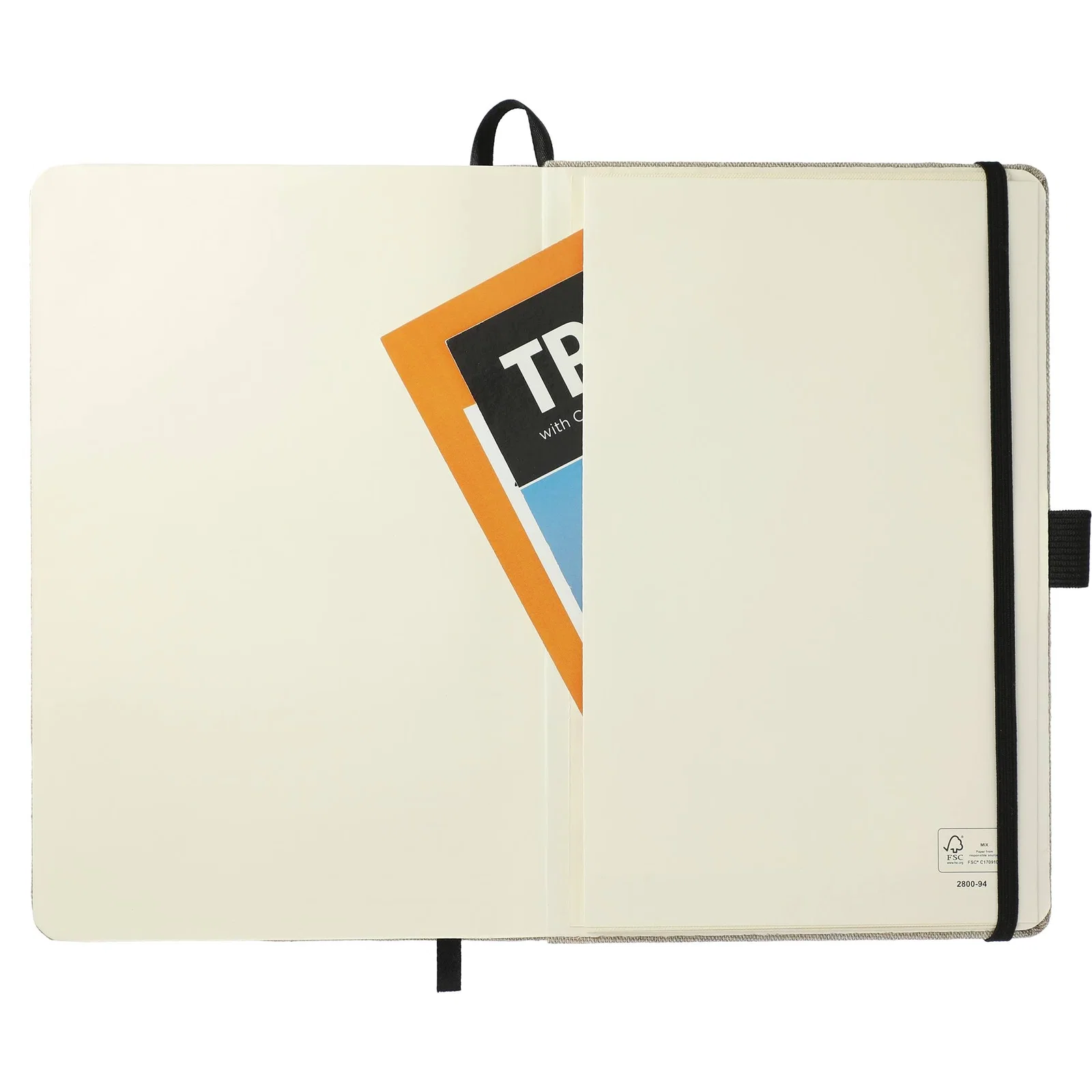 Custom Recycled Cotton Bound JournalBook - 5.5" x 8.5" — view 13