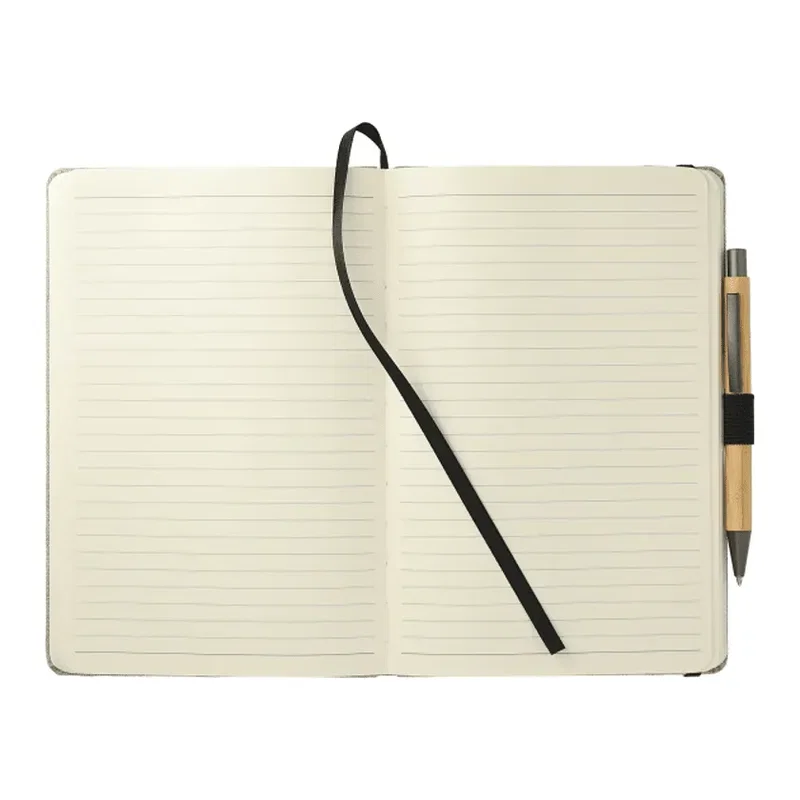 Custom Recycled Cotton Bound JournalBook - 5.5" x 8.5" — view 3