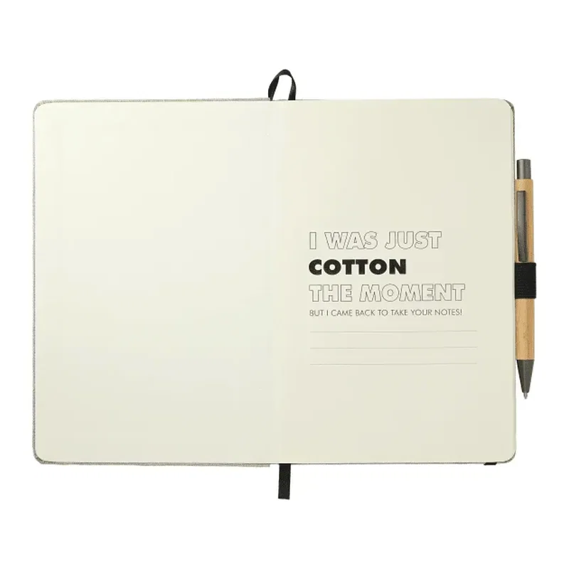 5.5" x 8.5" Recycled Cotton Bound JournalBook® Set — view 2