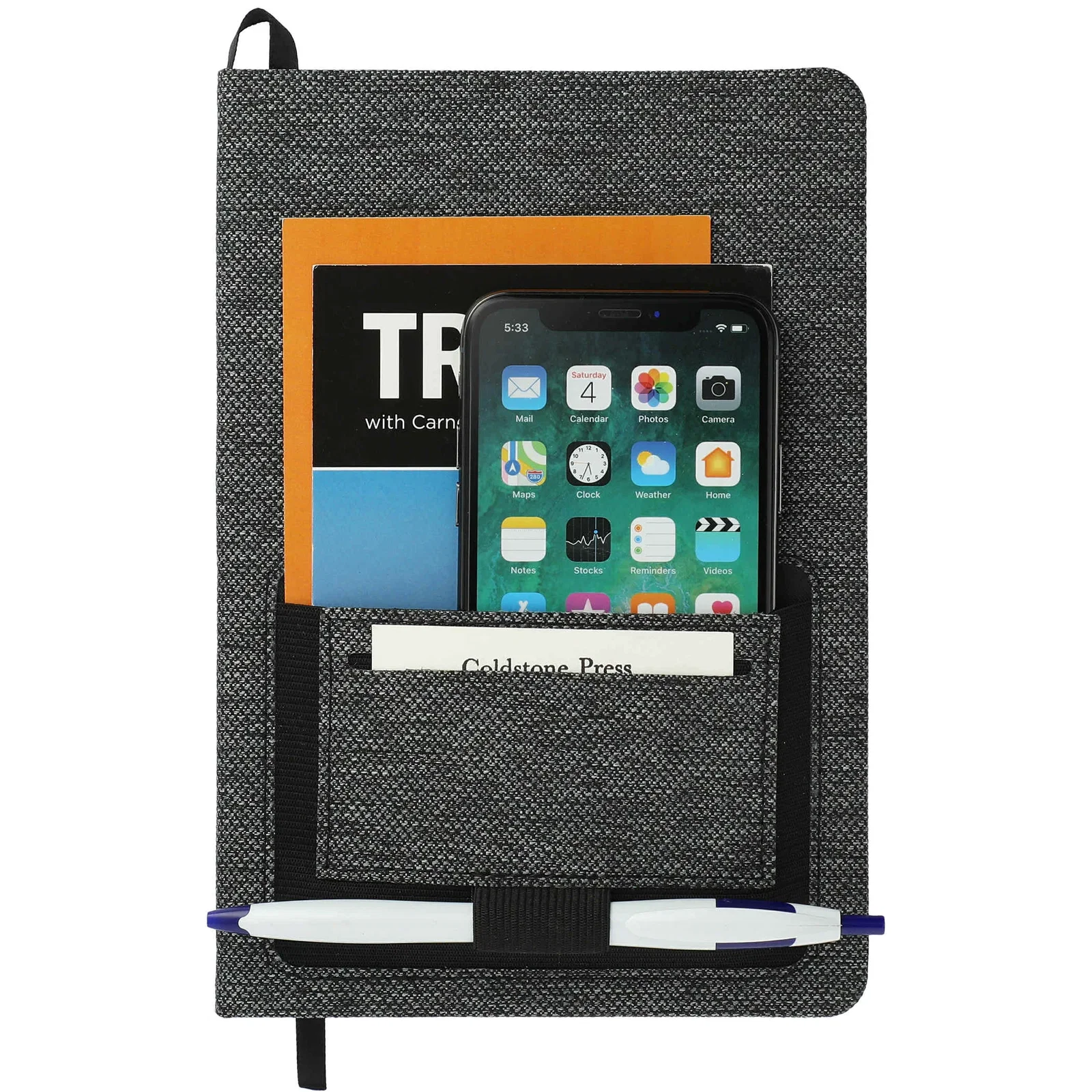 Custom Vila Recycled PET Bound Notebook - 5.5" x 8.5" — view 10