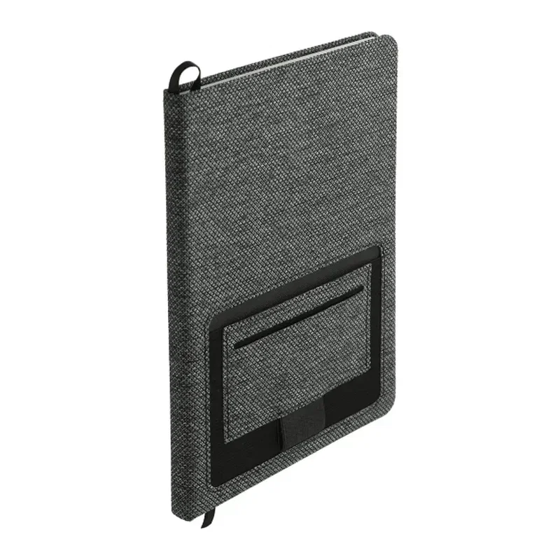 Custom Vila Recycled PET Bound Notebook - 5.5" x 8.5" — view 5