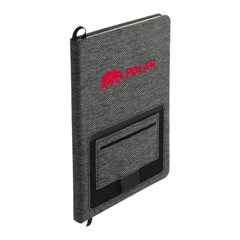 Custom Vila Recycled PET Bound Notebook - 5.5" x 8.5" — view 8