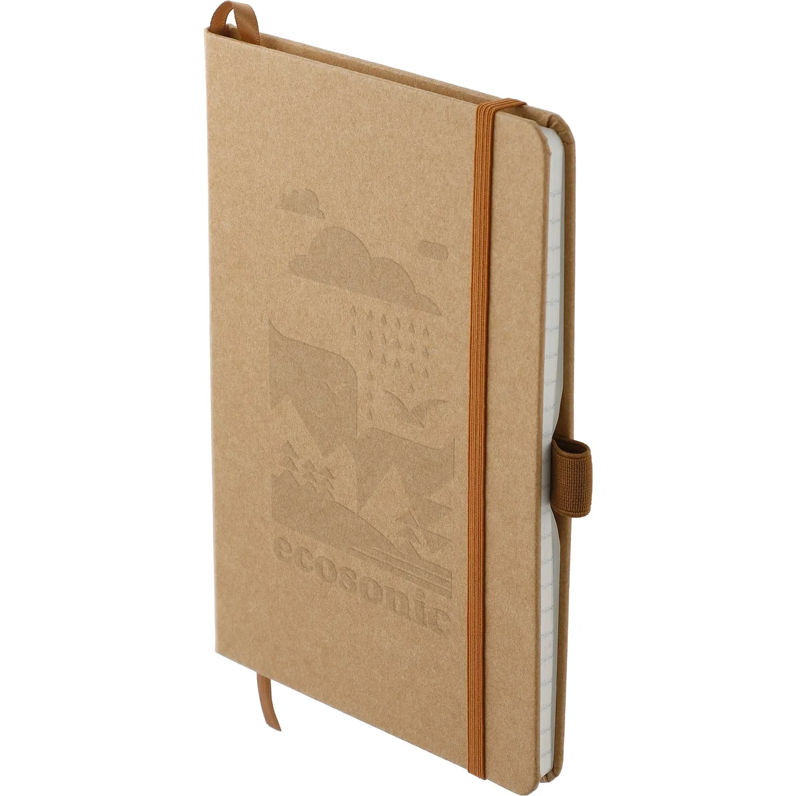 Custom Kraft Stone Bound JournalBook - 5.5" x 8.5" — view 13