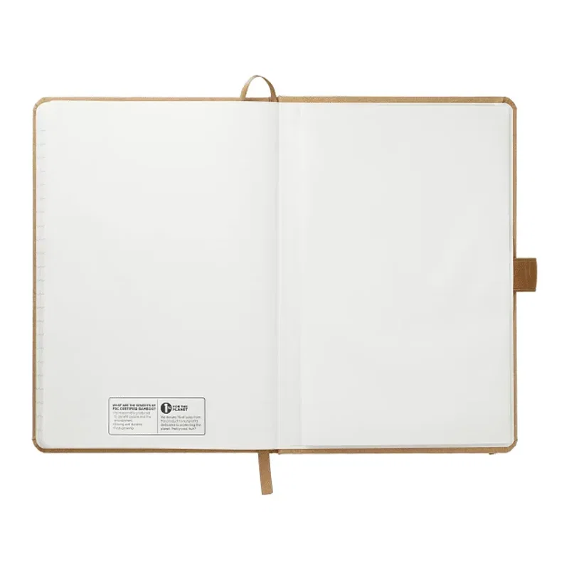 Custom Kraft Stone Bound JournalBook - 5.5" x 8.5" — view 4