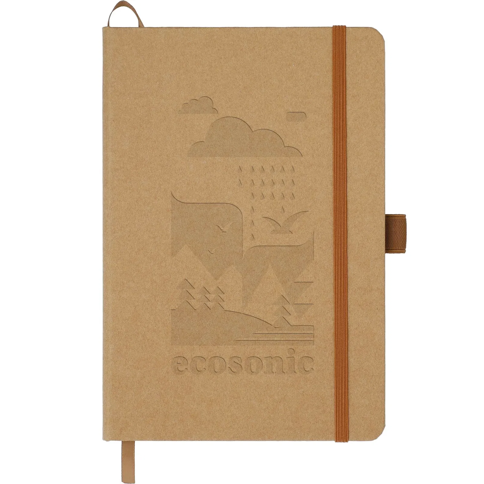Custom Kraft Stone Bound JournalBook - 5.5" x 8.5" — view 8