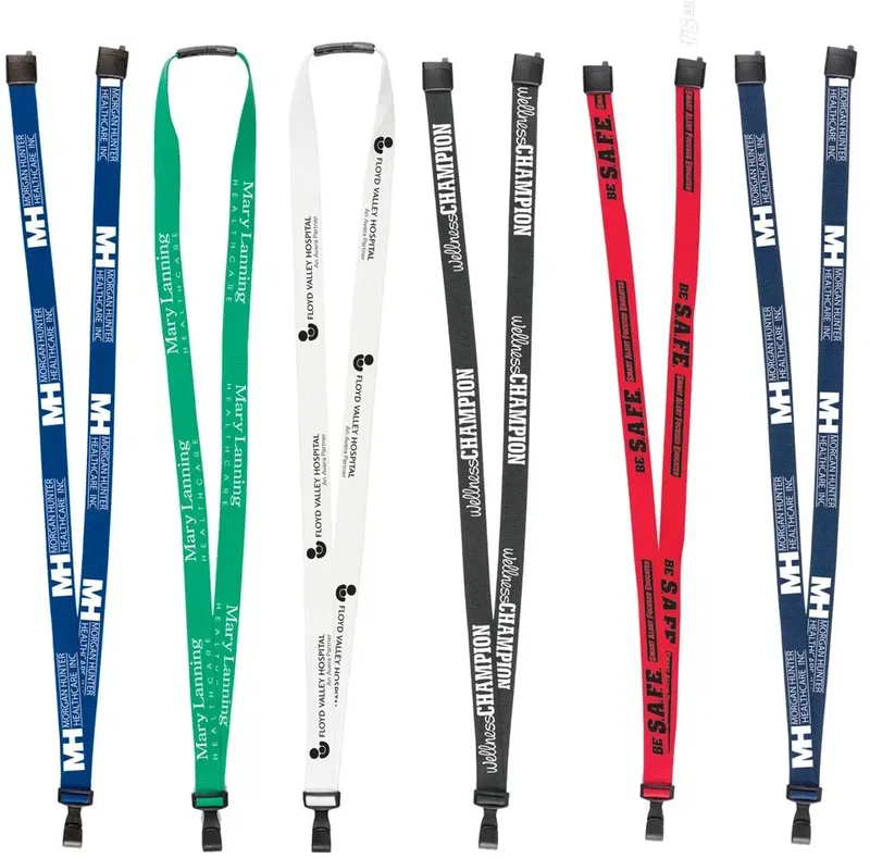 Custom Promotional Silk Screen Lanyard (5/8")