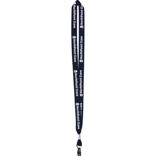 5/8" cotton lanyard in another color option for custom screen-printed branding