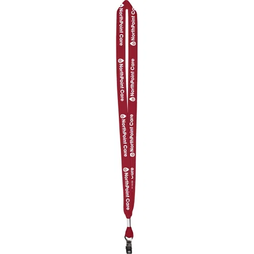 5/8" cotton lanyard color option highlighting the breakaway safety-ready strap