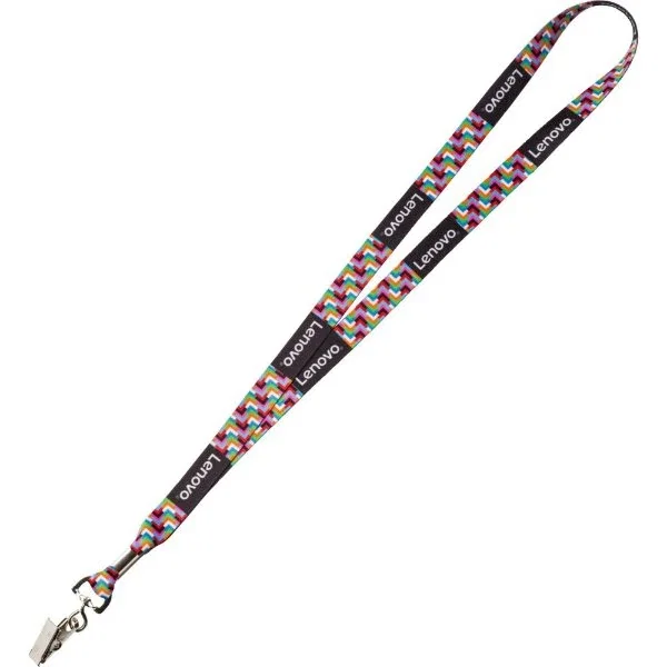 5/8-inch heavyweight satin lanyard, sublimated full-color promotional lanyard