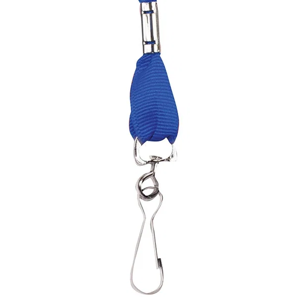 Heavyweight satin lanyard step-and-repeat print, 5/8-inch promotional lanyard