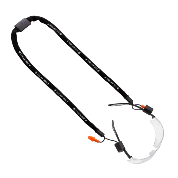 Polyester Eyewear Retainer w/ Crimp & Earplugs - 5/8"