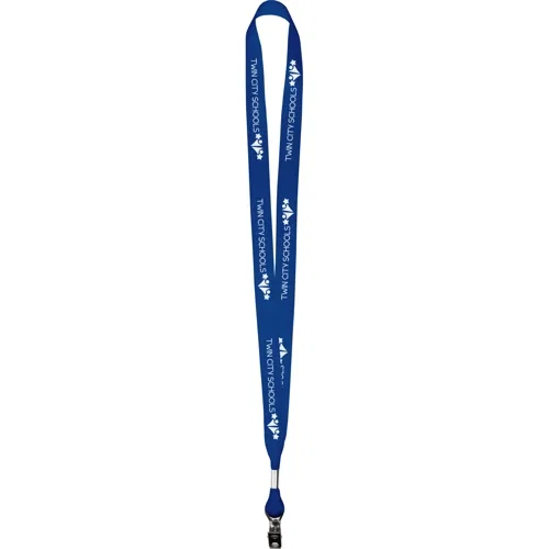 5/8" polyester grosgrain value lanyard, screen-printed neck strap, primary view
