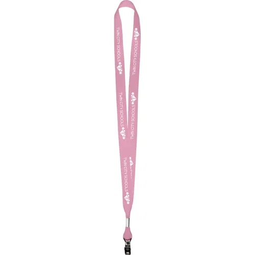 5/8" grosgrain value lanyard in maroon, ribbed ribbon neck strap