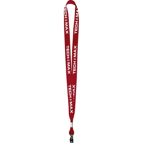 5/8" grosgrain value lanyard in gold, ribbed polyester neck strap