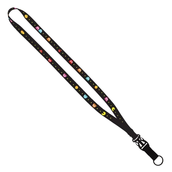 5/8" Tubular Lanyard with Plastic Slide-Buckle Release & Split-Ring