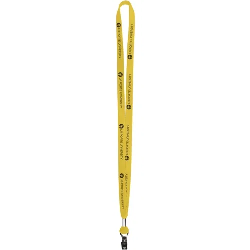 5/8 inch two-ply polyester lanyard color swatch showing two-ply woven texture