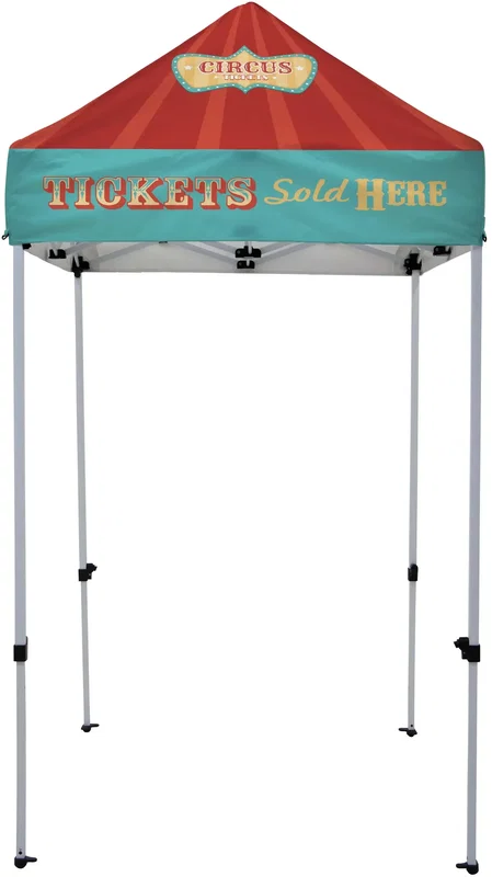 5' Economy Plus Tent Kit (Dye Sub Full-Color Full-Bleed) — view 4