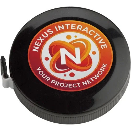 5-foot vinyl tape measure with inch and metric ruler, retractable promotional product