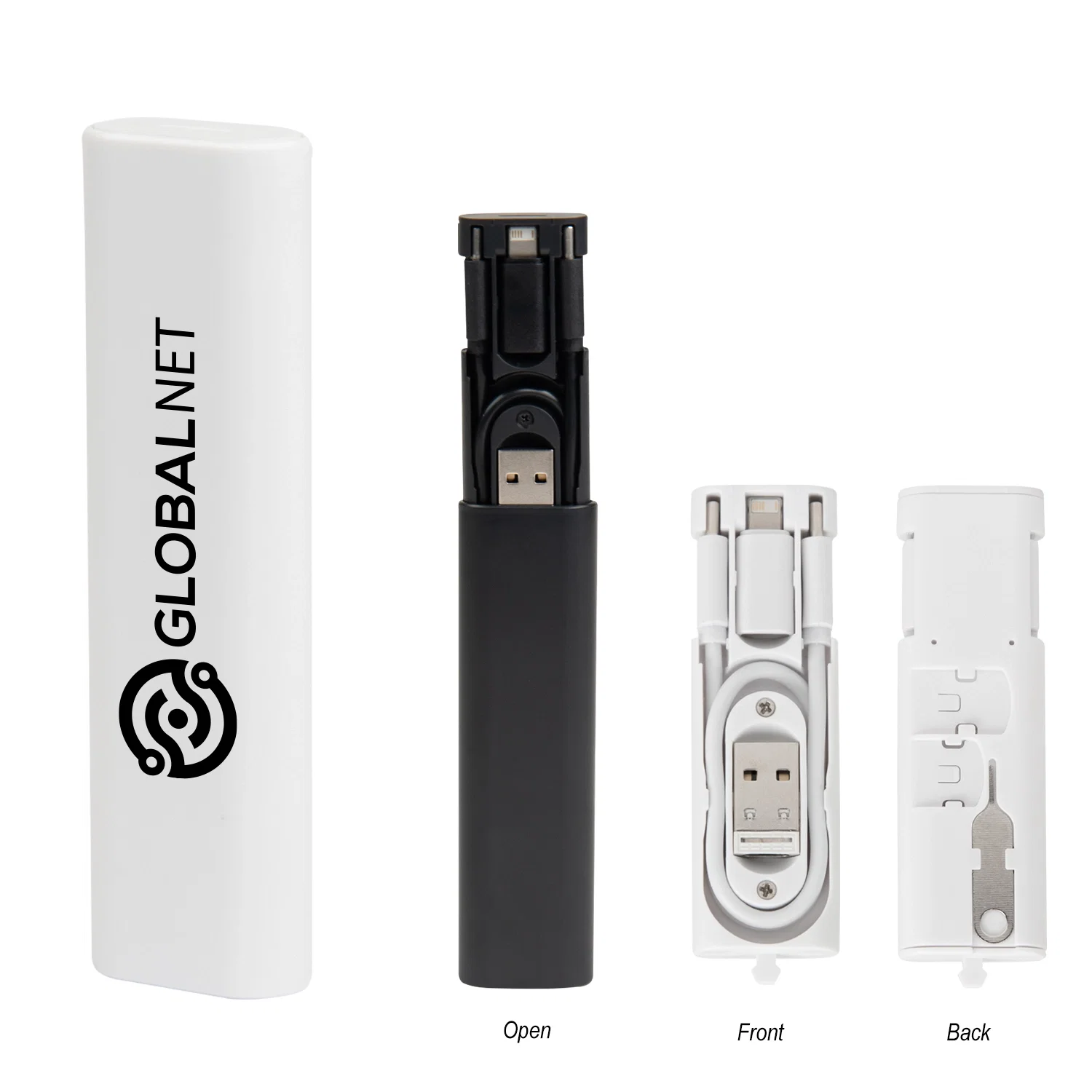 Five-in-one cable that fits several device ports
