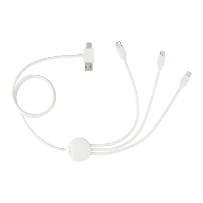 Custom 5-In-1 Antimicrobial Charging Cable - 39" — view 3