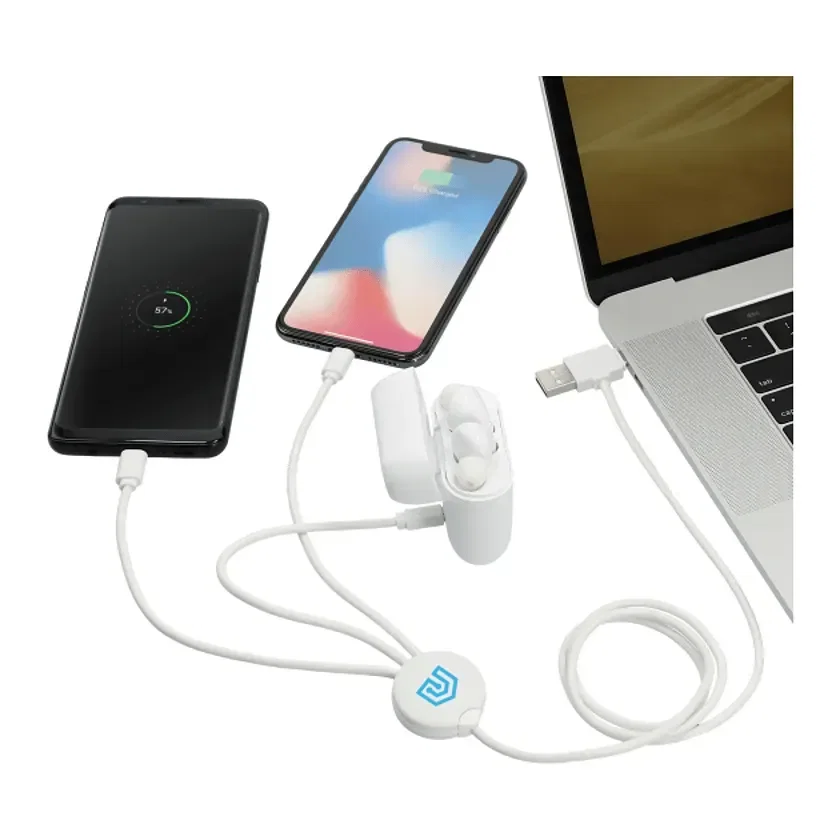 Custom 5-In-1 Antimicrobial Charging Cable - 39" — view 4