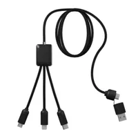 5-in-1 Charging Cable with Light-Up Logo — view 2