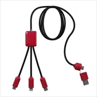 5-in-1 Charging Cable with Light-Up Logo — view 4