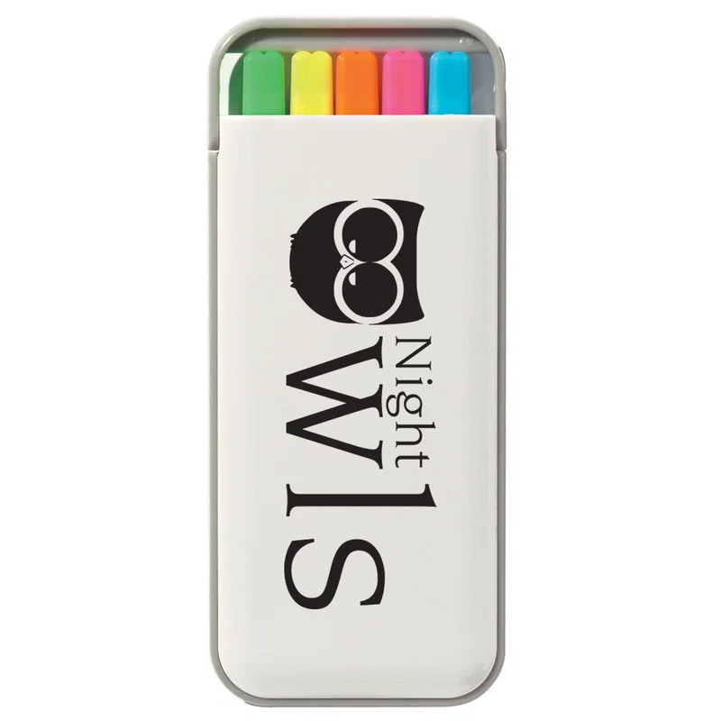 Logo 5-In-1 Highlighter Set — view 2