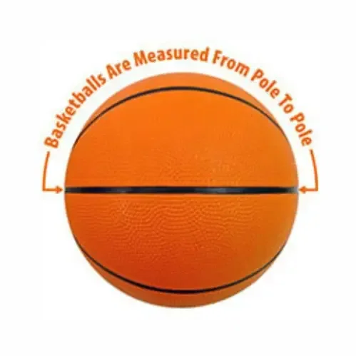 Imprinted Mini Rubber Basketball - 5" — view 3