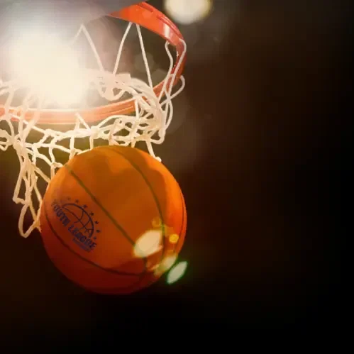Imprinted Mini Rubber Basketball - 5" — view 5