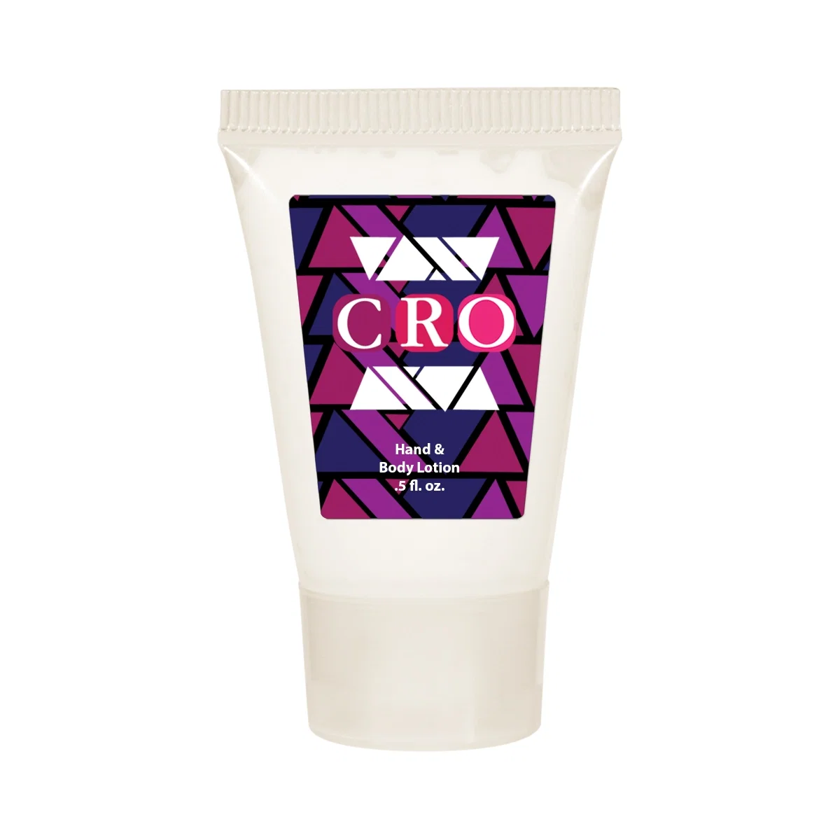 Half ounce hand and body lotion tube, just over two inches tall