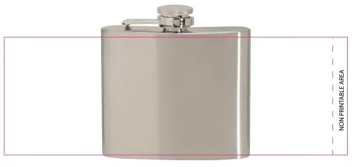 Custom Stainless Steel Hip Flask - 5 oz. — view 2