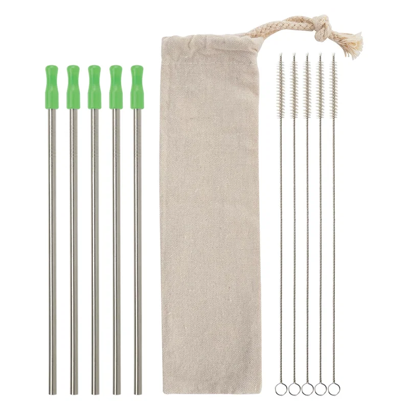 5-Pack Stainless Straw Kit with Cotton Pouch — view 14