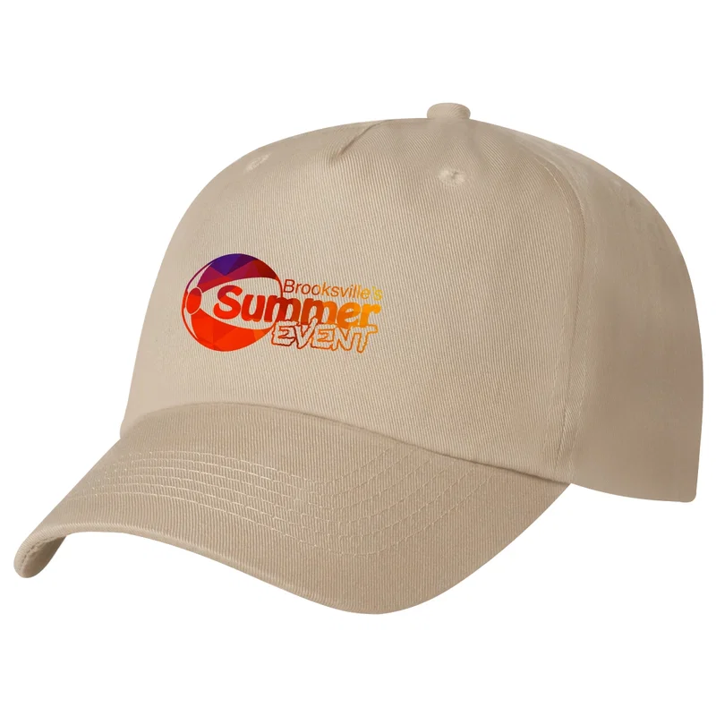 Logo 5 Panel Polyester Cap — view 2